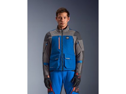 ALPINESTARS Moto bunda Maxdura Drystar XF Laminated Armored Shell – kráľovská modrá/tmavá sivá