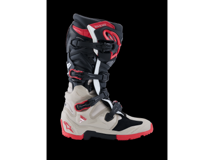 ALPINESTARS Enduro čižmy Tech 7 Enduro – čierna/svetlosivá/jasná červená