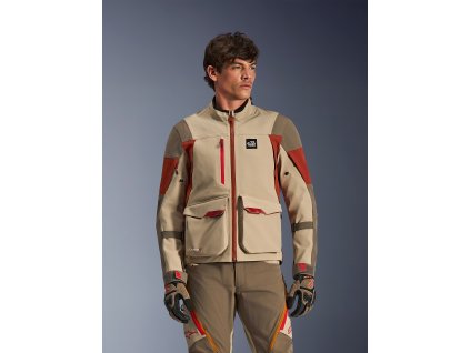 ALPINESTARS Moto bunda Maxdura Drystar XF Laminated Armored Shell – Aluminum/orechová/hrdzavá hnedá