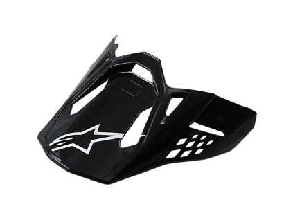 ALPINESTARS Náhradný šilt Supertech M10/M8 – čierna, lesklá