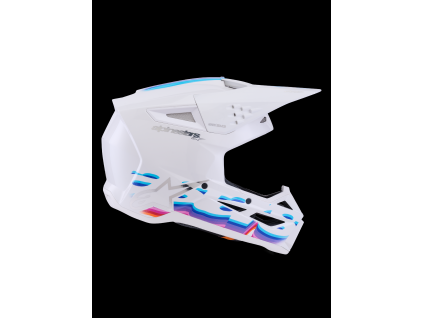 ALPINESTARS Motokrosová prilba S-M3 Force OCD ECE 22.06 – biela lesklá