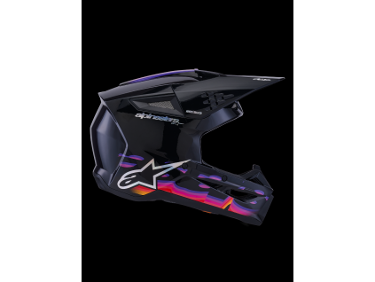 ALPINESTARS Motokrosová prilba S-M3 Force OCD ECE 22.06 – čierna lesklá