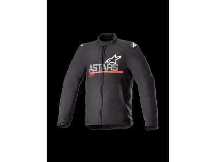 ALPINESTARS Nepremokavá moto bunda SMX Waterproof – čierna/tmavá sivá/jasná červená