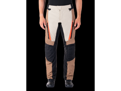 ALPINESTARS Nepremokavé moto nohavice ST-1 Waterproof – tmavá kaki/piesková/čierna/červená fluo