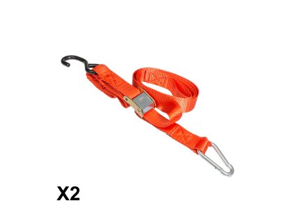 biketec 2 pasy transportowe z hakiem 38mm x 2m obc