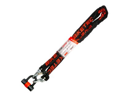 biketec lancuch cp 1 5m z klodka 3klucze oczko 10m