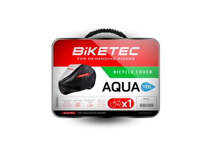 BIKETEC nepremokavá plachta AQUATEC na jeden bicykel farba čierna/sivá veľkosť univerzálny