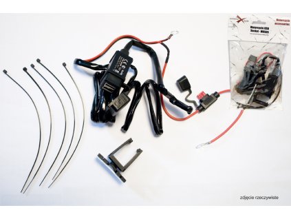 biketec motocyklowe gniazdo usb x2 z bezpiecznikie