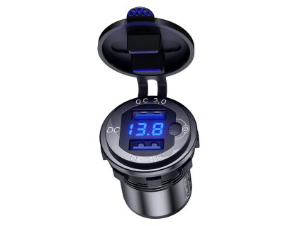biketec motocyklowe podwojne gniazdo usb qc 3 0