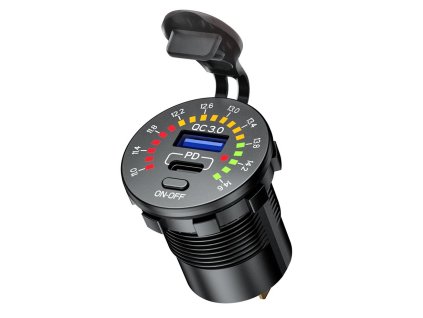 biketec motocyklowe podwojne gniazdo usb typ c u