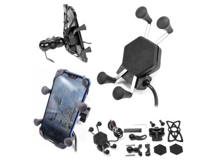 biketec uchwyt motocyklowy typ ram l z ladowarka