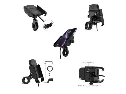 biketec uchwyt motocyklowy z ladowarka indukcyjna
