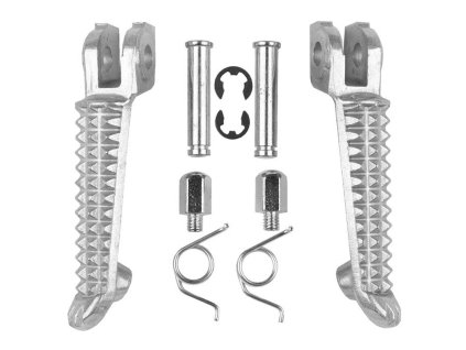 BIKETEC stupačky jazdca Yamaha YZF-R1 / YZF-R6 / YZF-R6S (Farba strieborná)