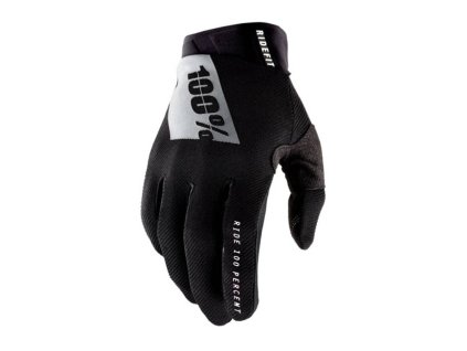 100% Rukavice CROSS/Enduro Ridefit čierne/biele