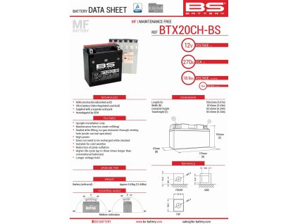 bs akumulator btx20ch bs ytx20ch bs ytx20a bs 1