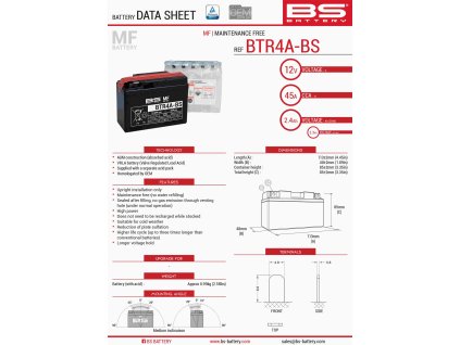 bs akumulator btr4a bs ytr4a bs 12v 2 3ah 113x38