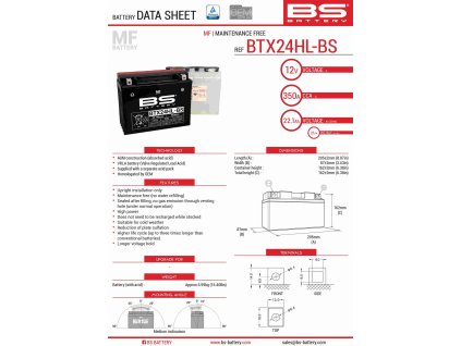 bs akumulator btx24hl bs ytx24hl bs 12v 21ah 205