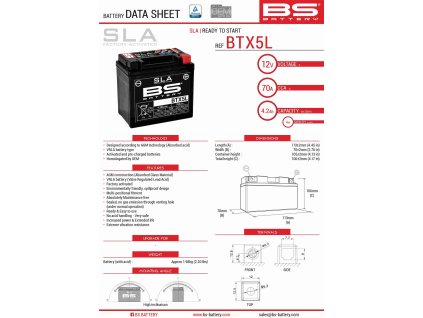 bs akumulator sla btx5l btz6s fa ytx5l bs 12