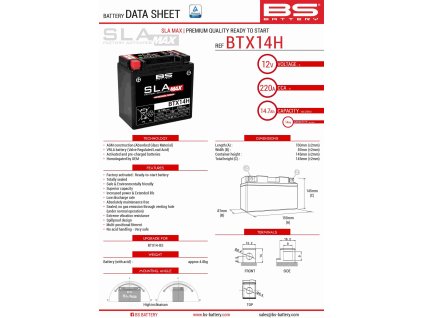 bs akumulator btx14h max fa ytx14 bs 12v 14ah