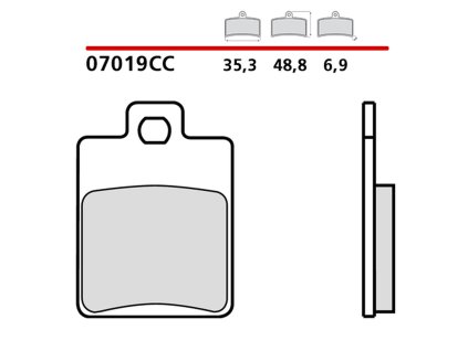 brembo 2026 03 klocki hamulcowe kh260 scooter carb