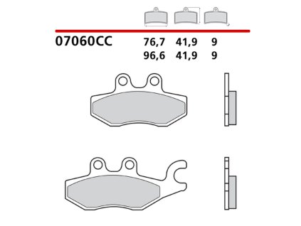 brembo 2026 03 klocki hamulcowe kh418 scooter carb