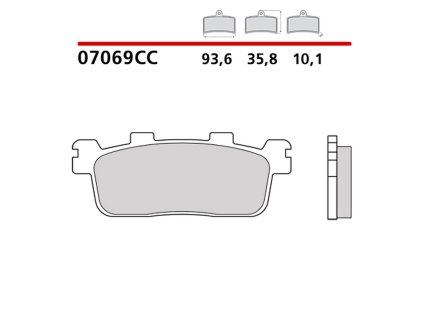 brembo 2026 03 klocki hamulcowe kh607 scooter carb