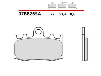 brembo 2026 03 klocki hamulcowe kh335 sinter sa s