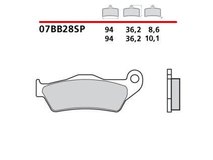 brembo 2026 03 klocki hamulcowe kh363 sinter sp s