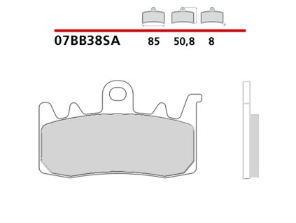 brembo 2026 03 klocki hamulcowe kh630 sinter sa s