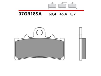 brembo 2026 03 klocki hamulcowe kh606 sinter sa s