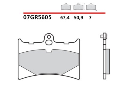 brembo 2026 03 klocki hamulcowe kh126 genuine carb