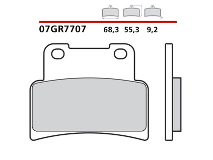 brembo 2026 03 klocki hamulcowe kh432 genuine carb