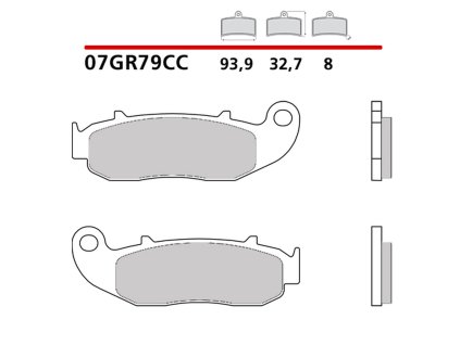 brembo 2026 03 klocki hamulcowe kh664 carbon ceram
