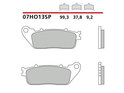 brembo 2026 06 klocki hamulcowe sinter rear pads k