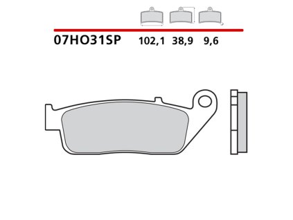 brembo 2026 03 klocki hamulcowe kh196 sinter sp s