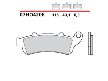 brembo 2026 03 klocki hamulcowe kh261 kh281 genu