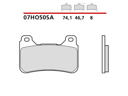brembo 2026 03 klocki hamulcowe kh390 sinter sa s