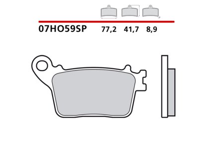 brembo 2026 03 klocki hamulcowe kh436 sinter sp s