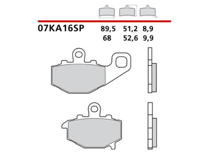 brembo 2026 03 klocki hamulcowe kh192 sinter sp s