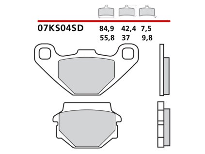 brembo 2026 03 klocki hamulcowe kh67 off road sint