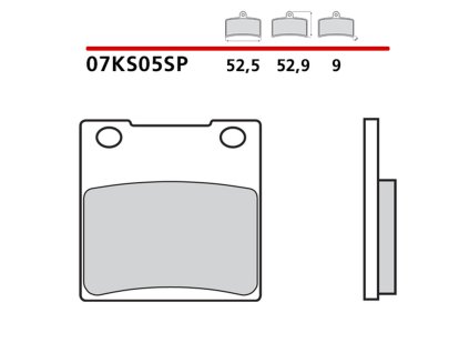 brembo 2026 03 klocki hamulcowe kh161 sinter sp s