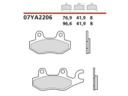 brembo 2026 03 klocki hamulcowe kh165 genuine carb