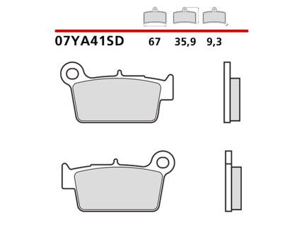 brembo 2026 03 klocki hamulcowe kh367 off road sin