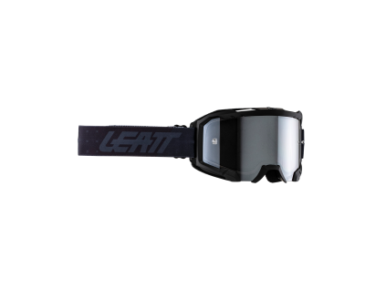 LEATT motokrosové okuliare Velocity 4.5 Iriz – Stealth (strieborná 50%)