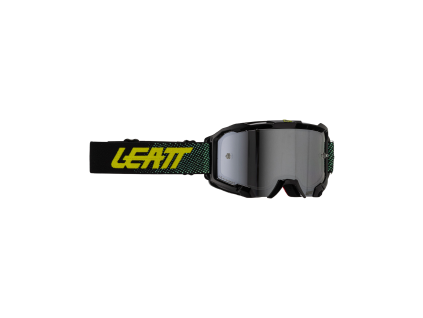 LEATT motokrosové okuliare Velocity 4.5 Iriz – čierna (strieborná 50%)