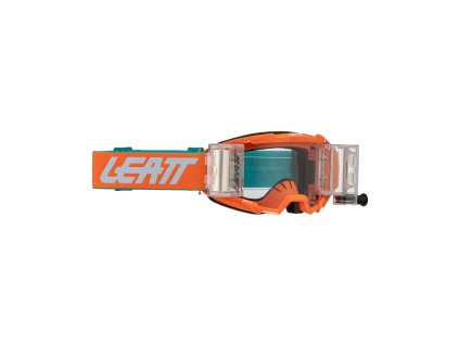 LEATT motokrosové okuliare Vizion 3.5 Roll-Off – oranžová (číra 90%)