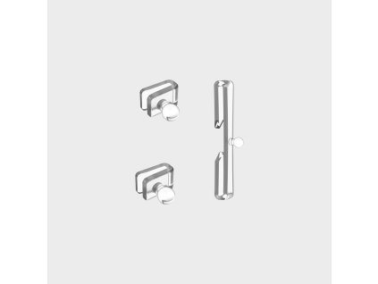 LEATT úchyty strhávačiek Tear-Off Post - Velocity 4.5 Strap - 3-pack – číra