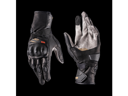 LEATT moto rukavice ADV X-Flow 8.5 – Stealth čierna/sivá