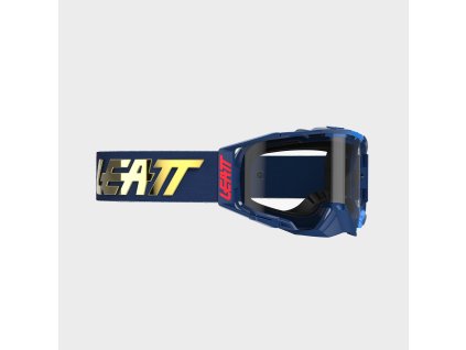 LEATT motokrosové okuliare Velocity 6.5 - Photochromic – Royal modrá/červená (číra Photochromic 37-87%), veľkosť ONE SIZE
