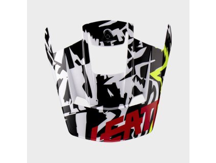 LEATT šilt na prilbu Moto 3.5 – Zebra, veľkosť M-XXL